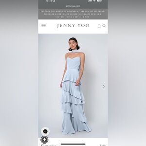 Jenny Yoo Whisper Blue Simona Bridesmaid Dress